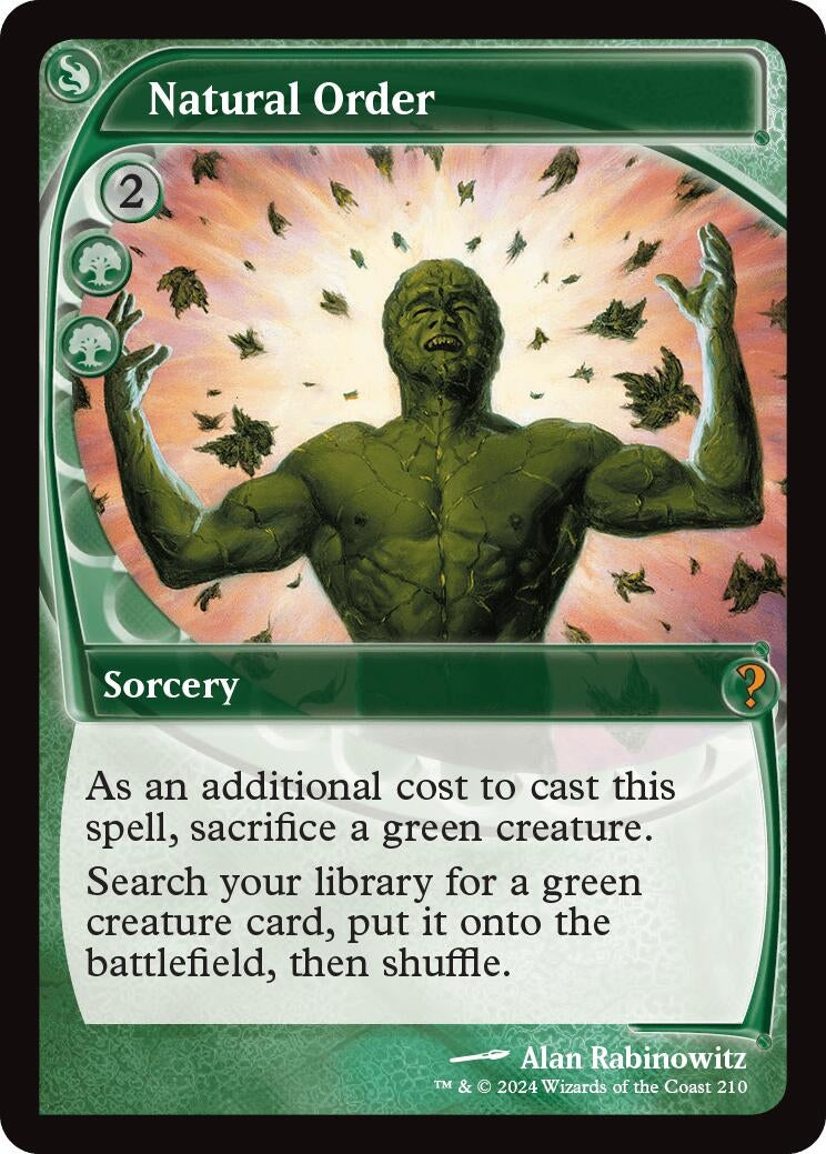 Image for Natural Order (Future Sight) (210) - Magic: The Gathering
