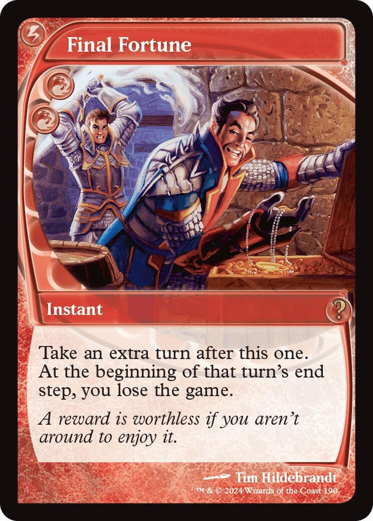 Image for Final Fortune (Future Sight) (190) - Magic: The Gathering