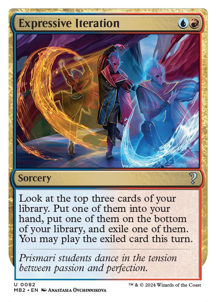 Image for Expressive Iteration (White Border) (82) - Magic: The Gathering