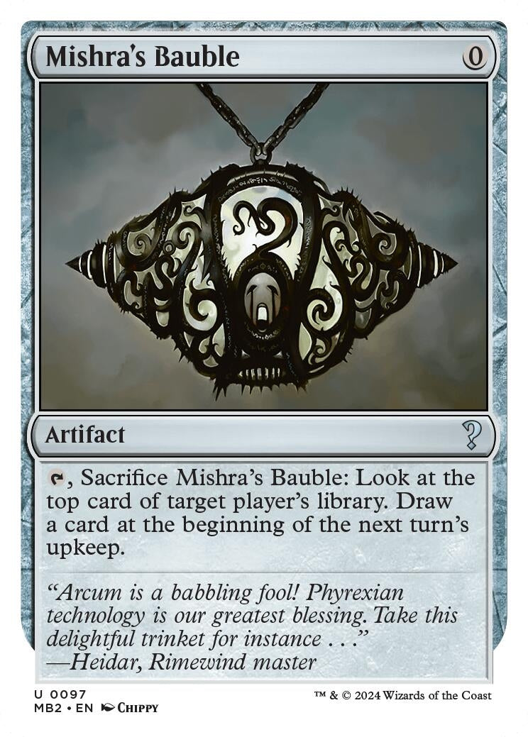 Image for Mishra's Bauble (White Border) (97) - Magic: The Gathering