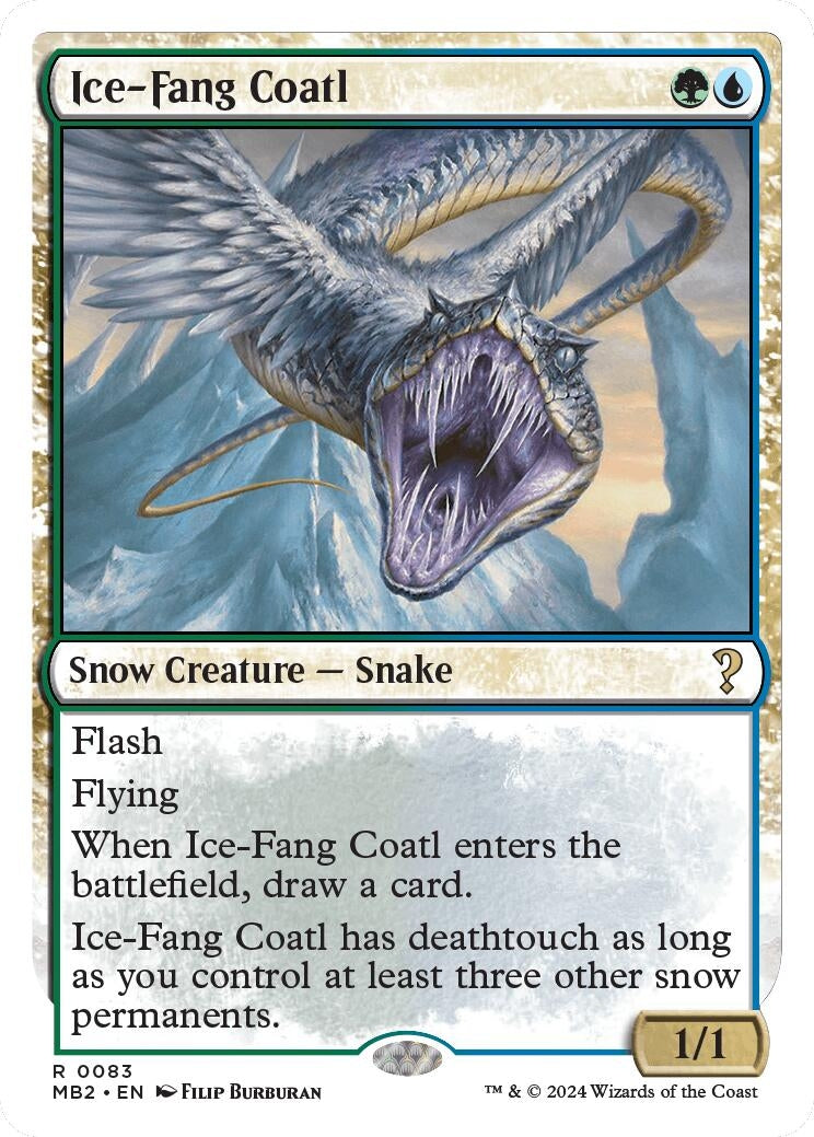 Image for Ice-Fang Coatl (White Border) (83) - Magic: The Gathering