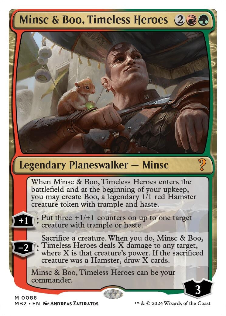Image for Minsc & Boo, Timeless Heroes (White Border) (88) - Magic: The Gathering