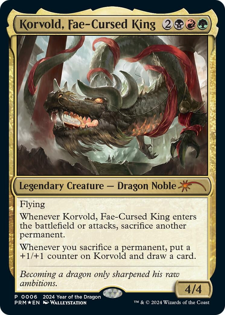 Image for Korvold, Fae-Cursed King (Year of the Dragon 2024) (6) - Magic: The Gathering
