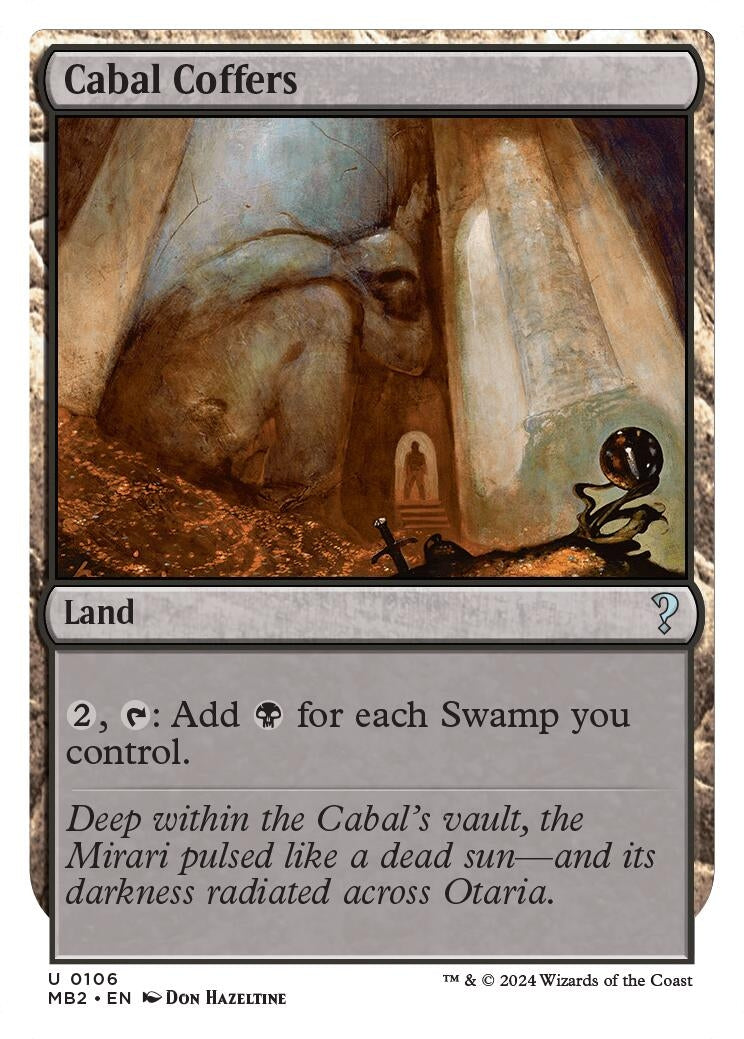 Image for Cabal Coffers (White Border) (106) - Magic: The Gathering
