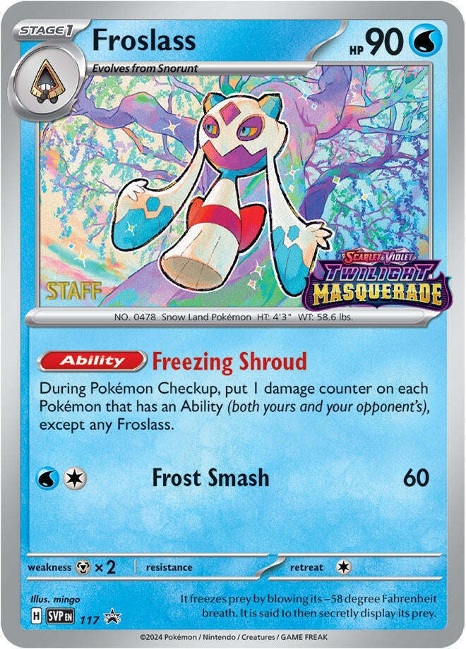 Image for Froslass - 117 (Prerelease) [Staff] (117) (SVP) - Pokemon