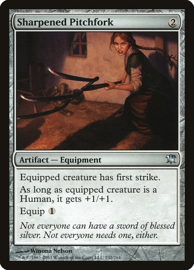 Image for Sharpened Pitchfork (232) - Magic: The Gathering