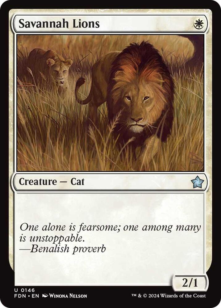 Image for Savannah Lions (146) - Magic: The Gathering
