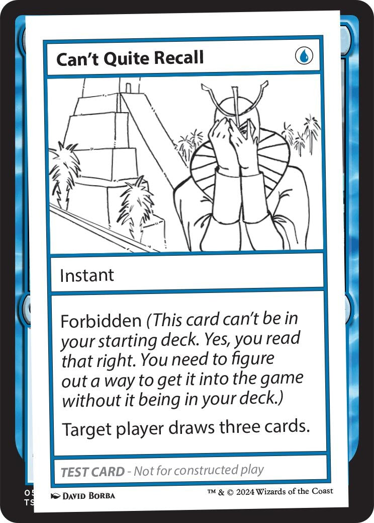 Image for Can't Quite Recall - Magic: The Gathering