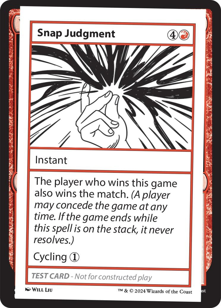 Image for Snap Judgment - Magic: The Gathering