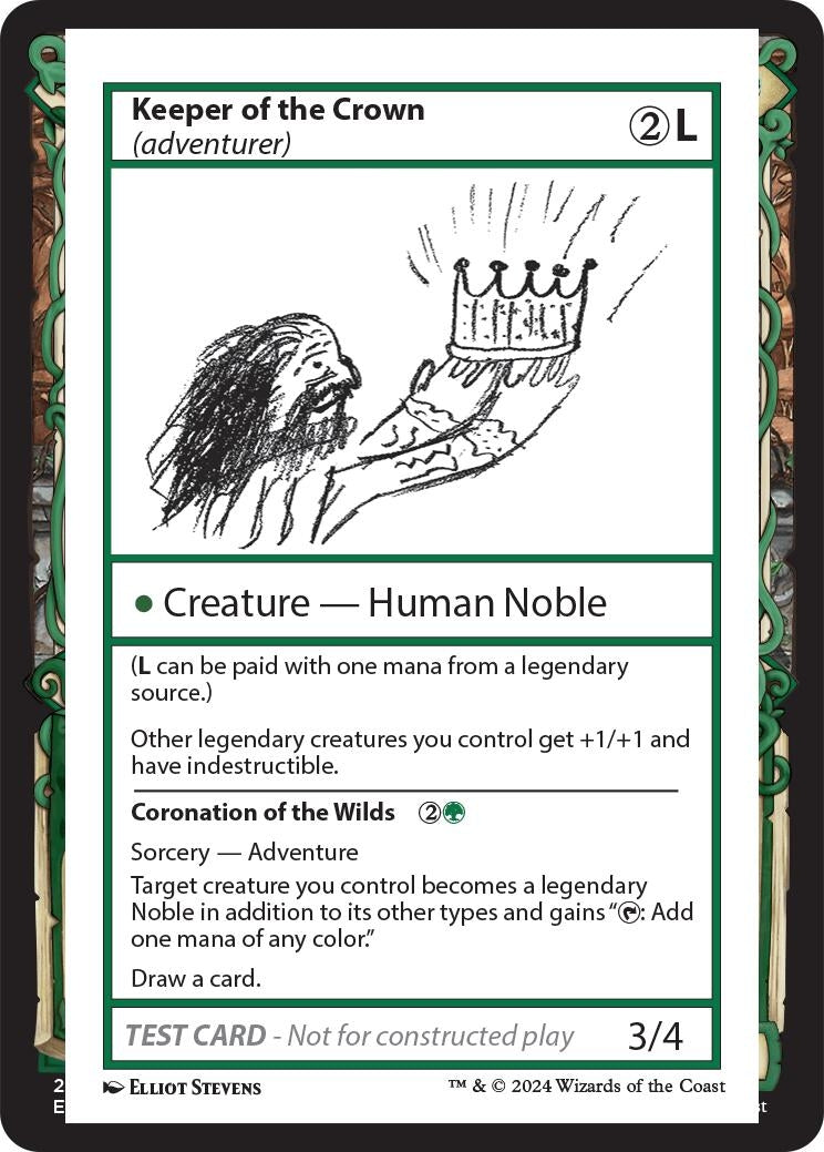 Image for Keeper of the Crown (adventurer) - Magic: The Gathering