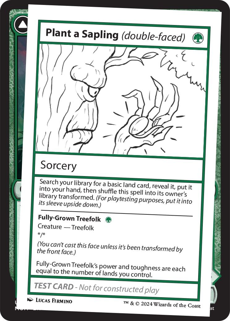 Image for Plant a Sapling (double-faced) - Magic: The Gathering