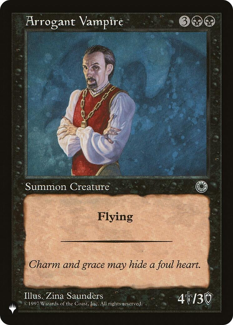 Image for Arrogant Vampire - Magic: The Gathering