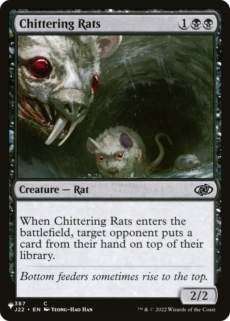 Image for Chittering Rats (387/051) (LIST) - Magic: The Gathering