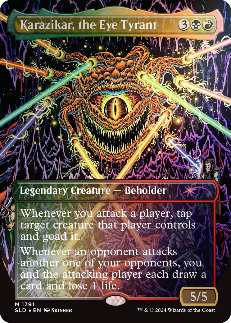 Image for Karazikar, the Eye Tyrant (Rainbow Foil) (1791) - Magic: The Gathering