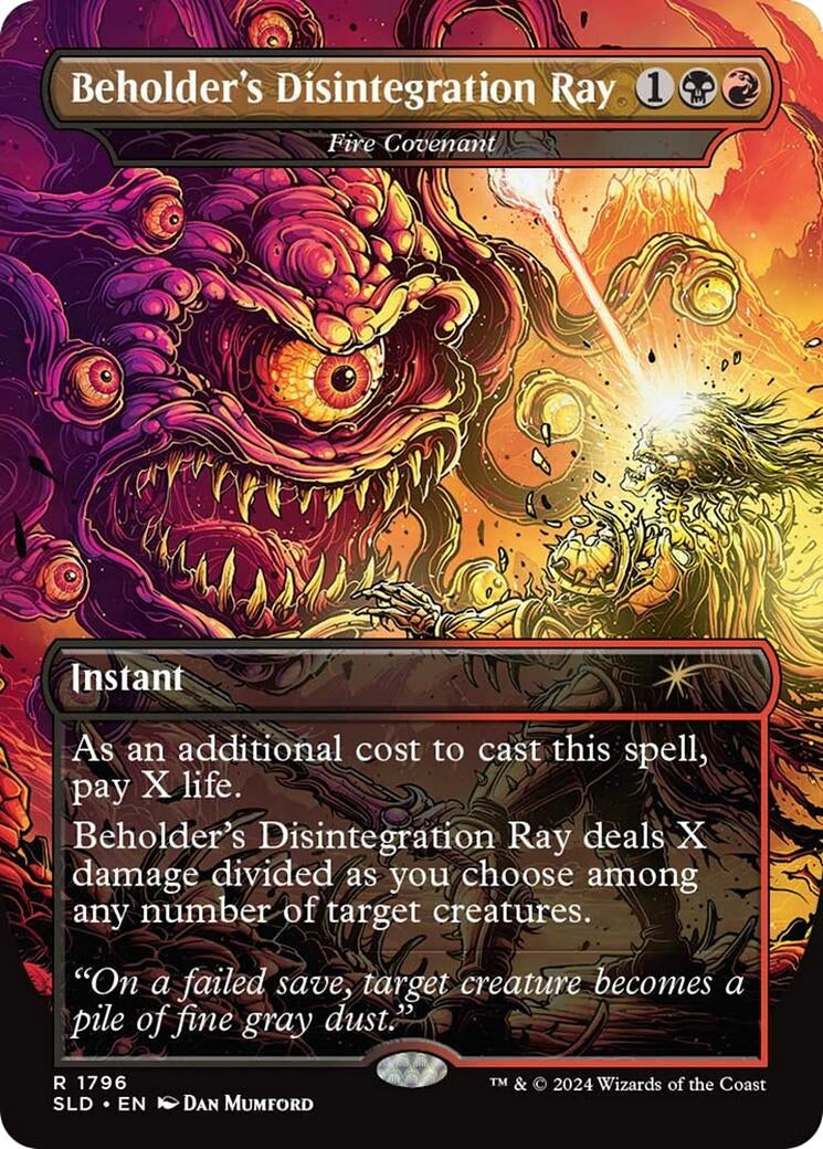 Image for Beholder's Disintegration Ray - Fire Covenant (1796) - Magic: The Gathering