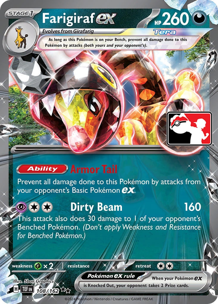 Image for Farigiraf ex (108/162) - Pokemon