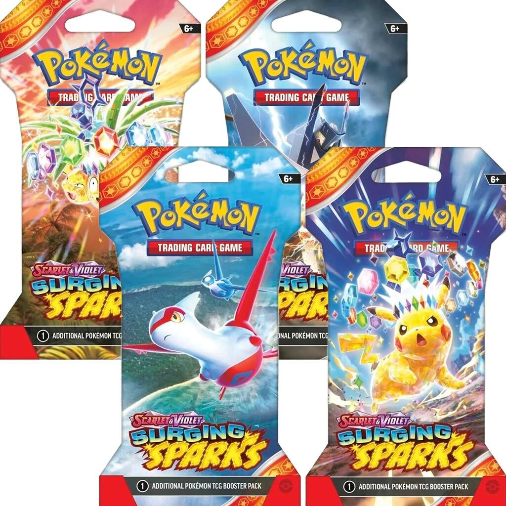 Image for Surging Sparks Sleeved Booster Pack Bundle [Set of 4] - Pokemon