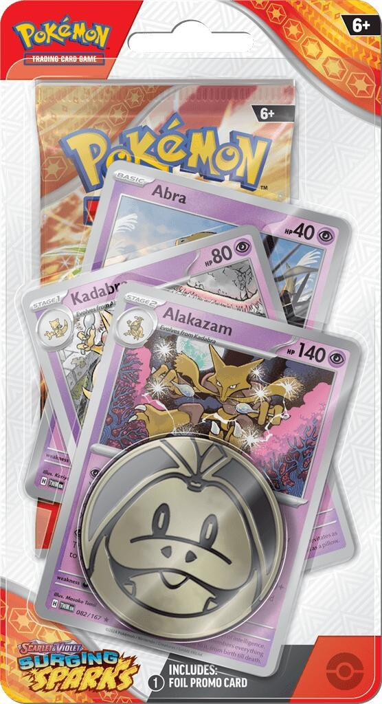 Image for Surging Sparks Premium Checklane Blister [Alakazam] - Pokemon