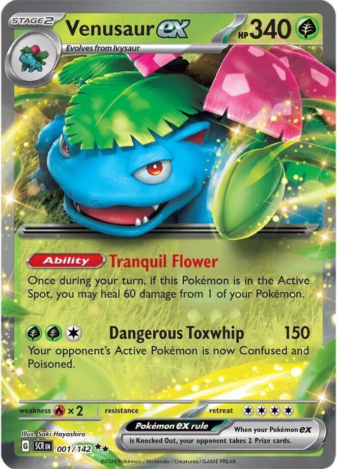 Image for Venusaur ex (001/142) (SCR) - Pokemon
