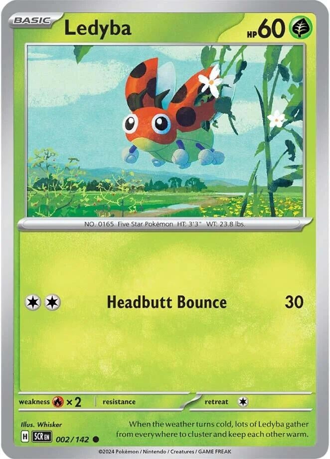 Image for Ledyba (002/142) (SCR) - Pokemon