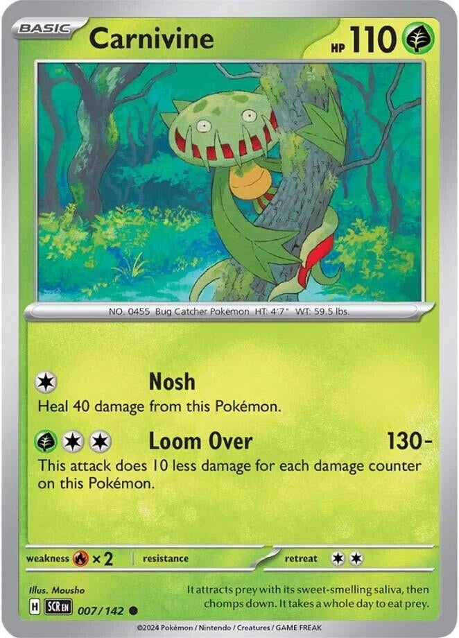 Image for Carnivine (007/142) (SCR) - Pokemon