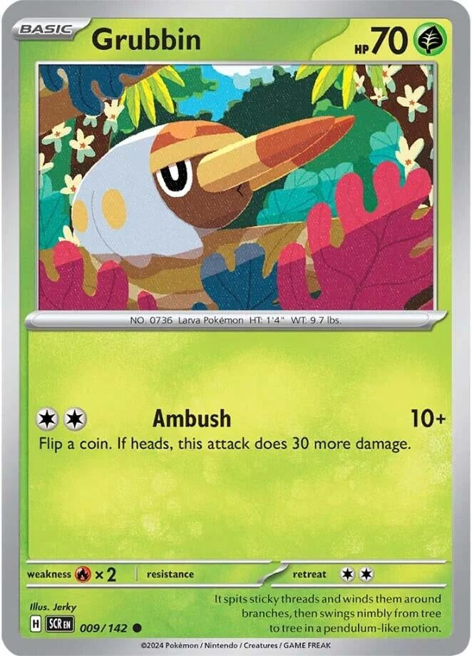 Image for Grubbin (009/142) (SCR) - Pokemon