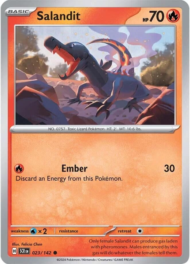 Image for Salandit (023/142) (SCR) - Pokemon