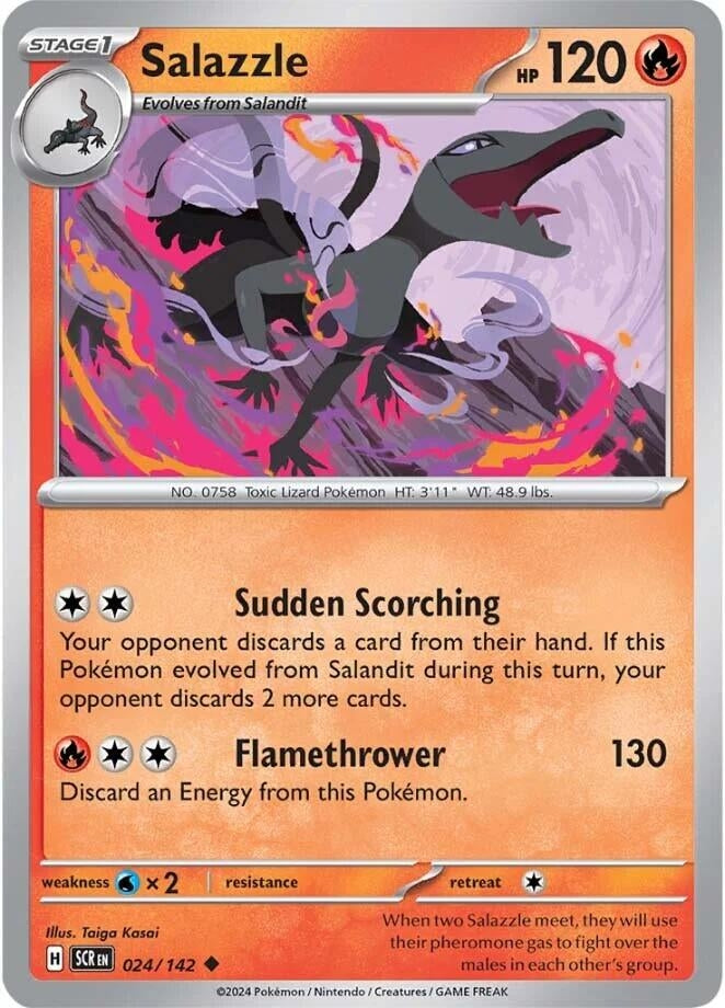 Image for Salazzle (024/142) (SCR) - Pokemon