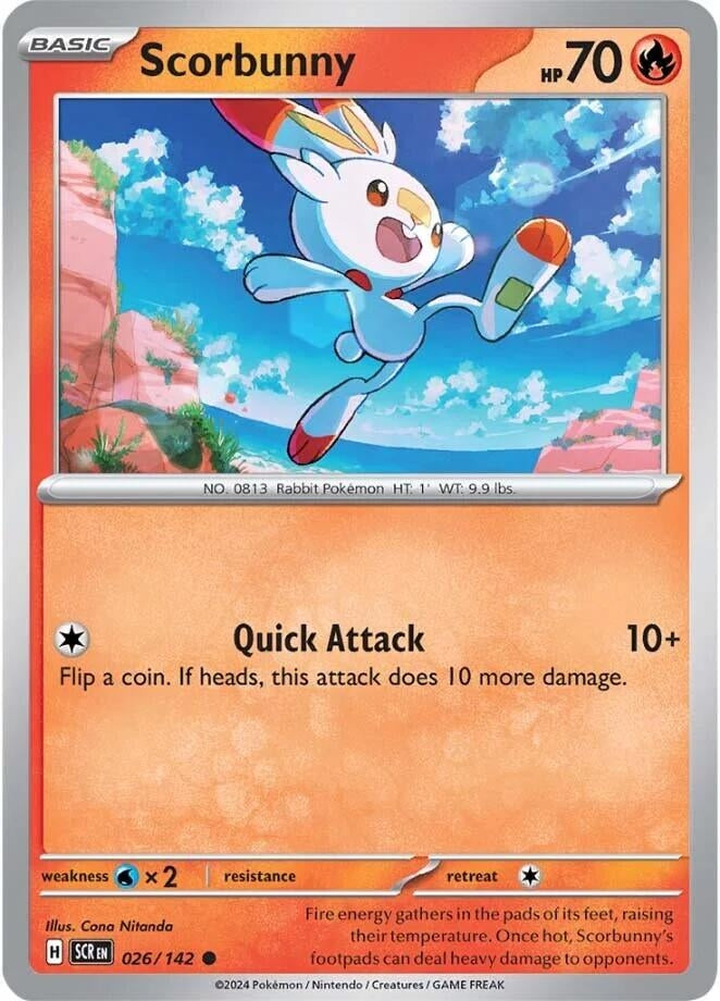 Image for Scorbunny (026/142) (SCR) - Pokemon