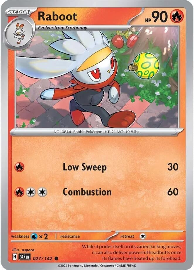 Image for Raboot (027/142) (SCR) - Pokemon