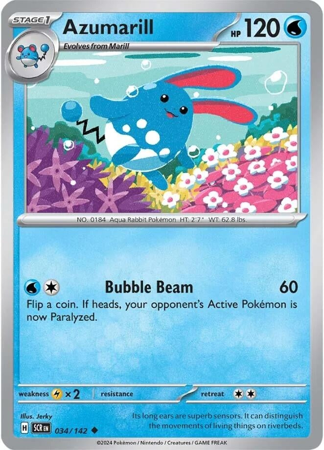 Image for Azumarill (034/142) (SCR) - Pokemon