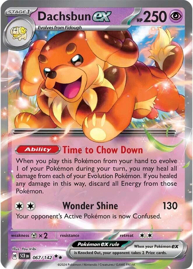Image for Dachsbun ex (067/142) (SCR) - Pokemon