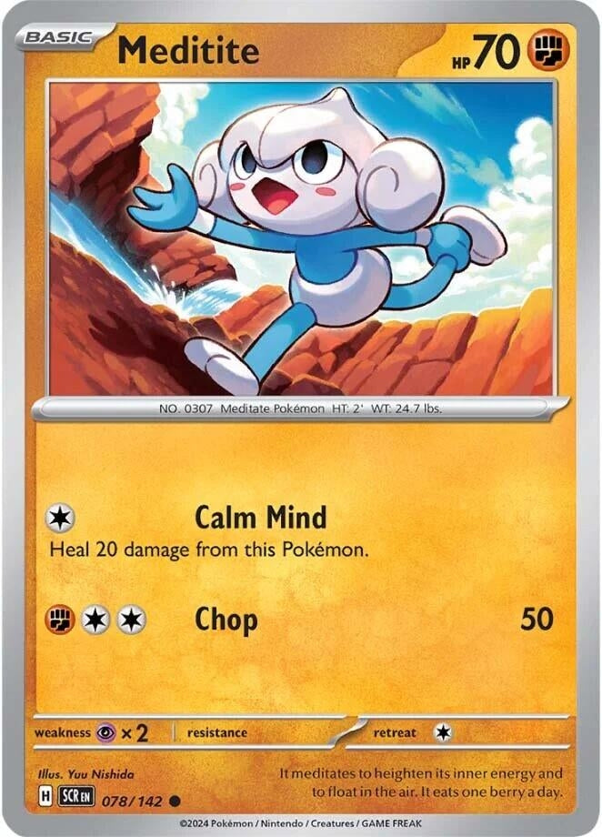 Image for Meditite (078/142) (SCR) - Pokemon