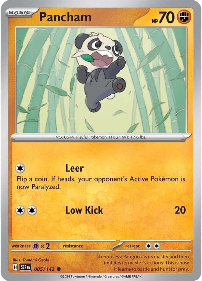 Image for Pancham (085/142) (SCR) - Pokemon