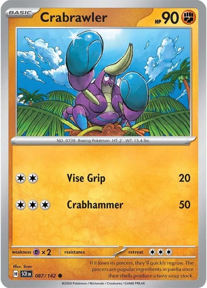 Image for Crabrawler (087/142) (SCR) - Pokemon