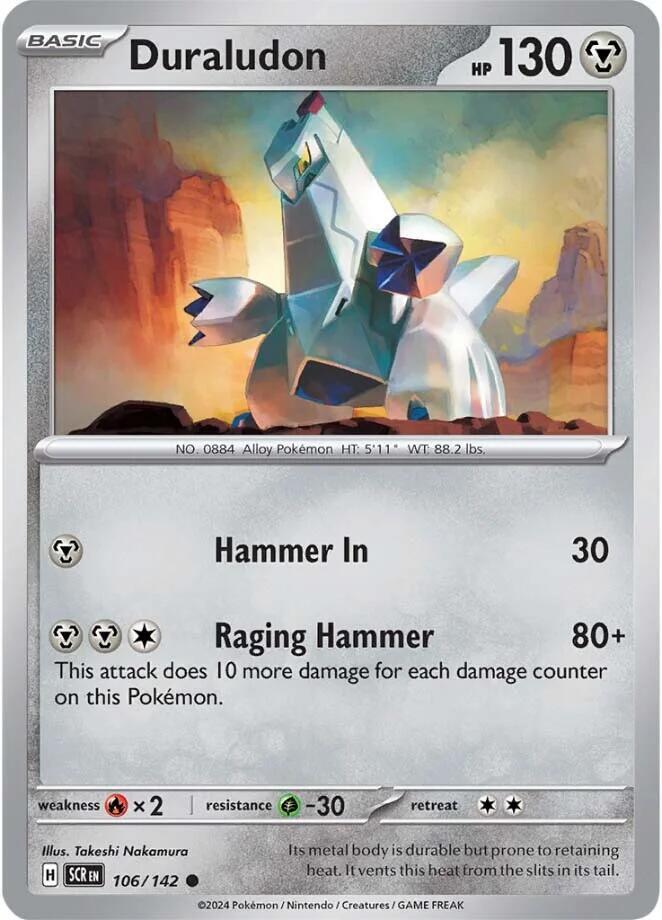 Image for Duraludon (106/142) (SCR) - Pokemon