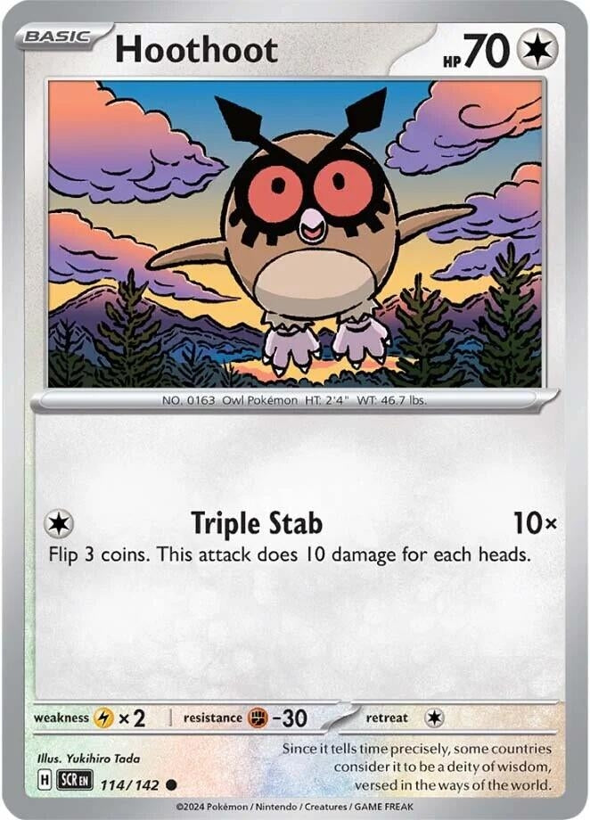 Image for Hoothoot (114/142) (SCR) - Pokemon