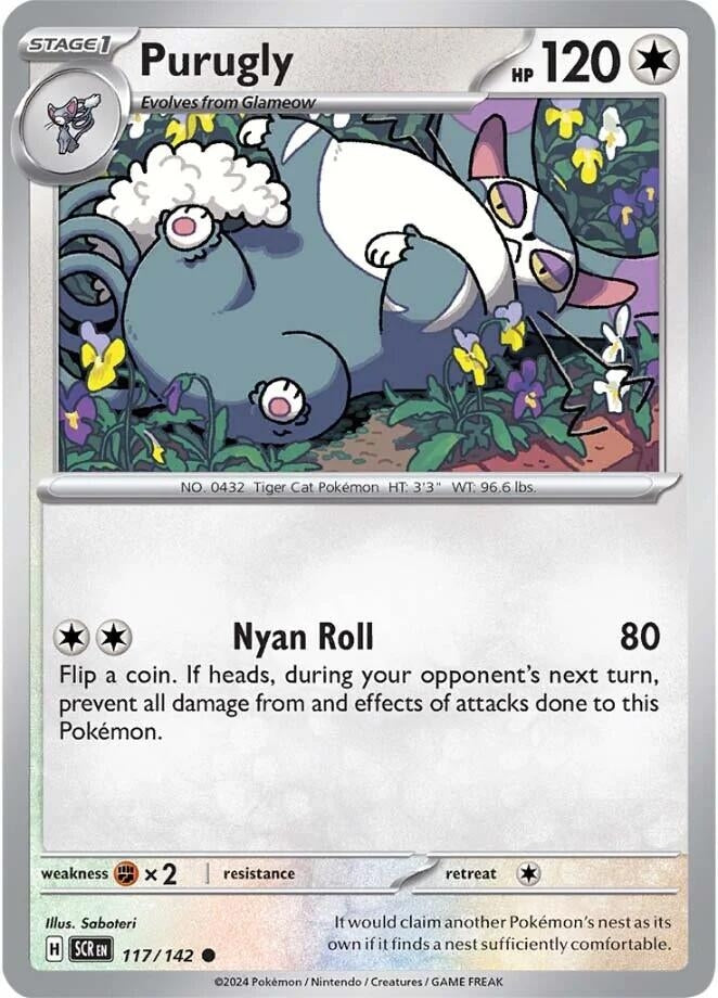 Image for Purugly (117/142) (SCR) - Pokemon