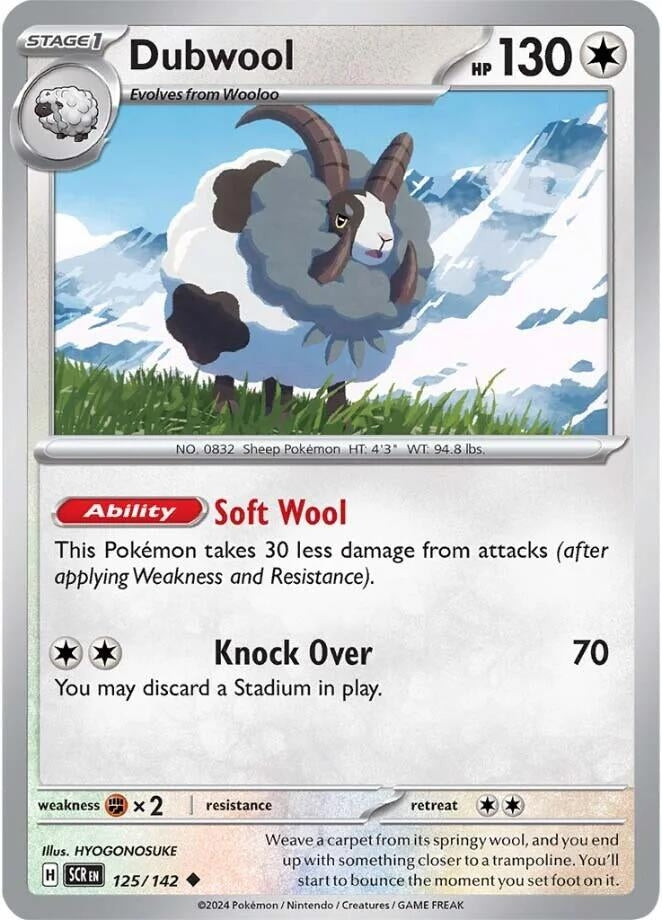 Image for Dubwool (125/142) (SCR) - Pokemon
