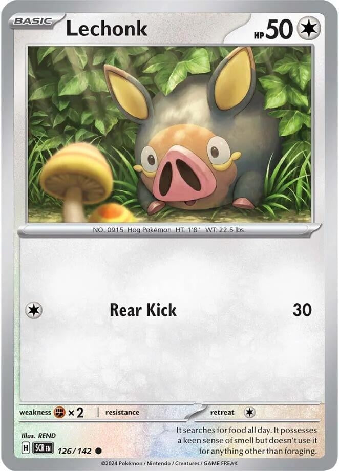 Image for Lechonk (126/142) (SCR) - Pokemon