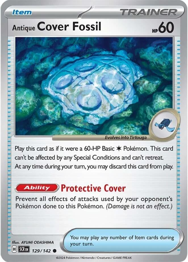 Image for Antique Cover Fossil (129/142) (SCR) - Pokemon
