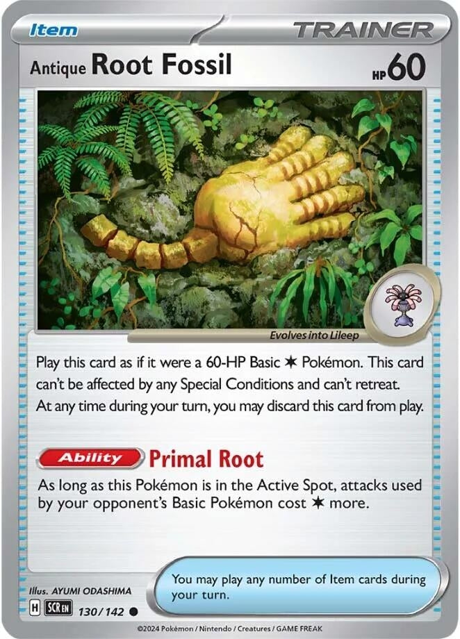 Image for Antique Root Fossil (130/142) (SCR) - Pokemon