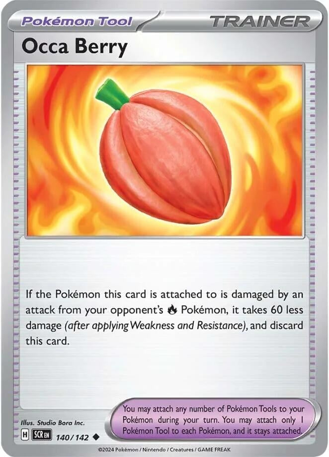 Image for Occa Berry (140/142) (SCR) - Pokemon