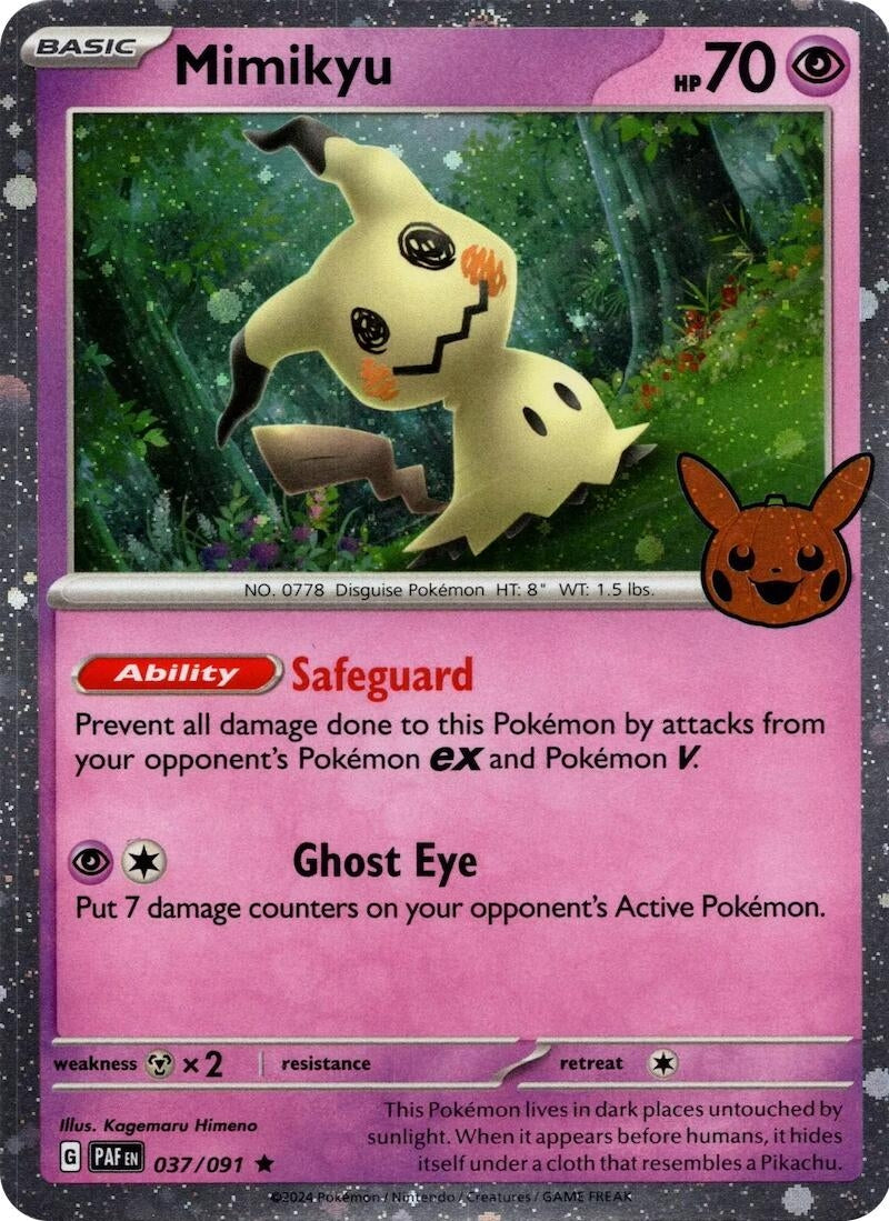 Image for Mimikyu - 037/091 (Cosmos Holo) (037/091) (TTBB24) - Pokemon