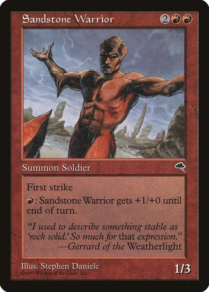 Image for Sandstone Warrior (199) - Magic: The Gathering