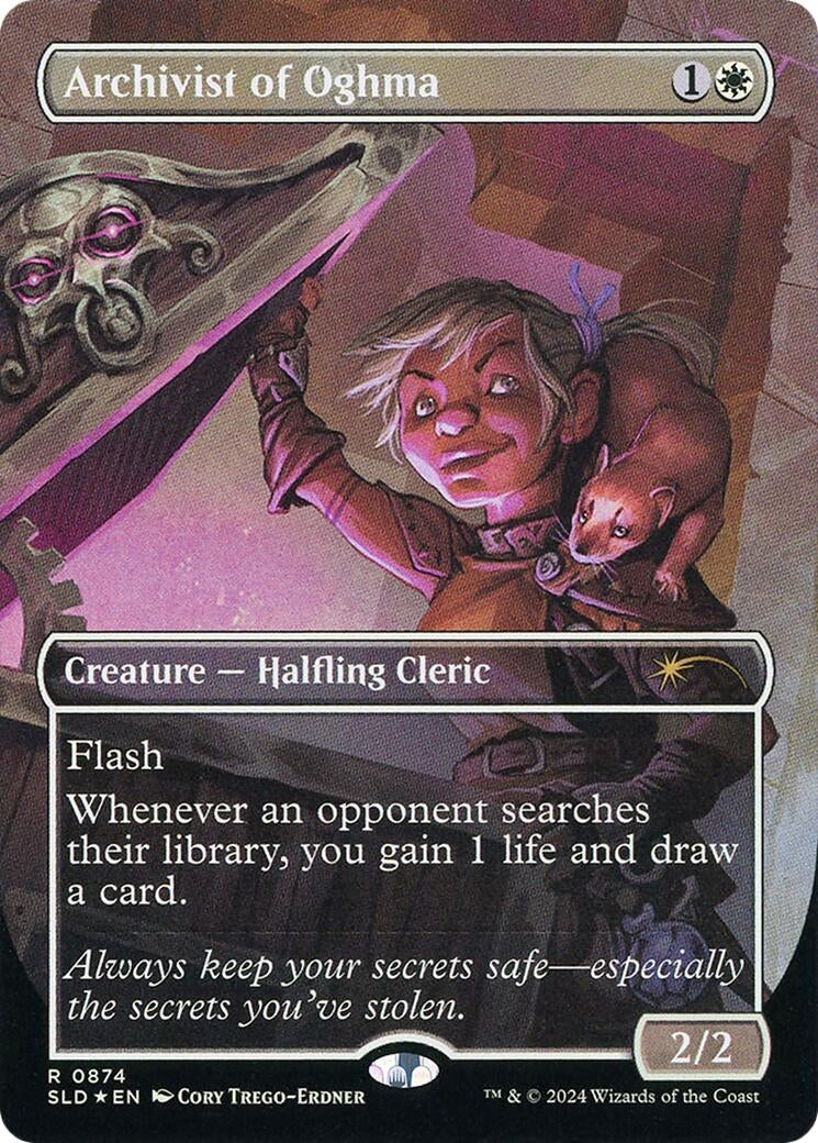 Image for Archivist of Oghma (Rainbow Foil) (874) (SLD) - Magic: The Gathering