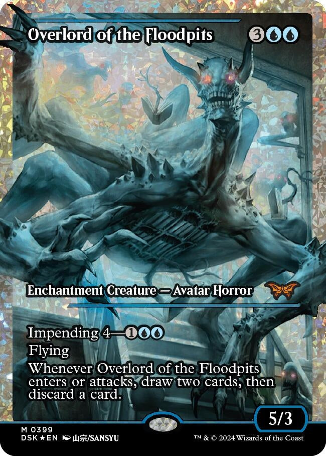 Image for Overlord of the Floodpits (Showcase) (Fracture Foil) (399) - Magic: The Gathering