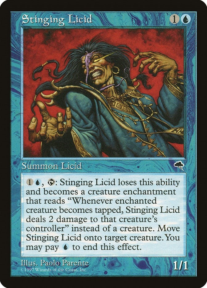 Image for Stinging Licid (91) - Magic: The Gathering