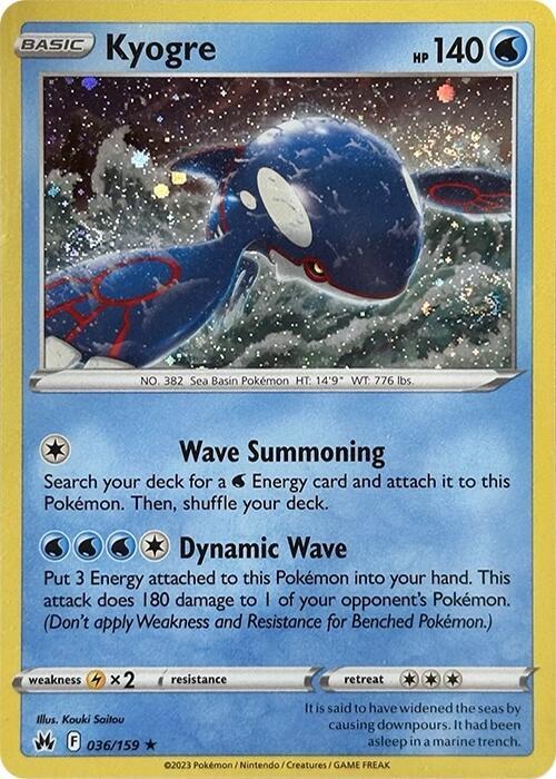 Image for Kyogre - 036/159 (Pixel Holo) (036/159) (MCAP) - Pokemon