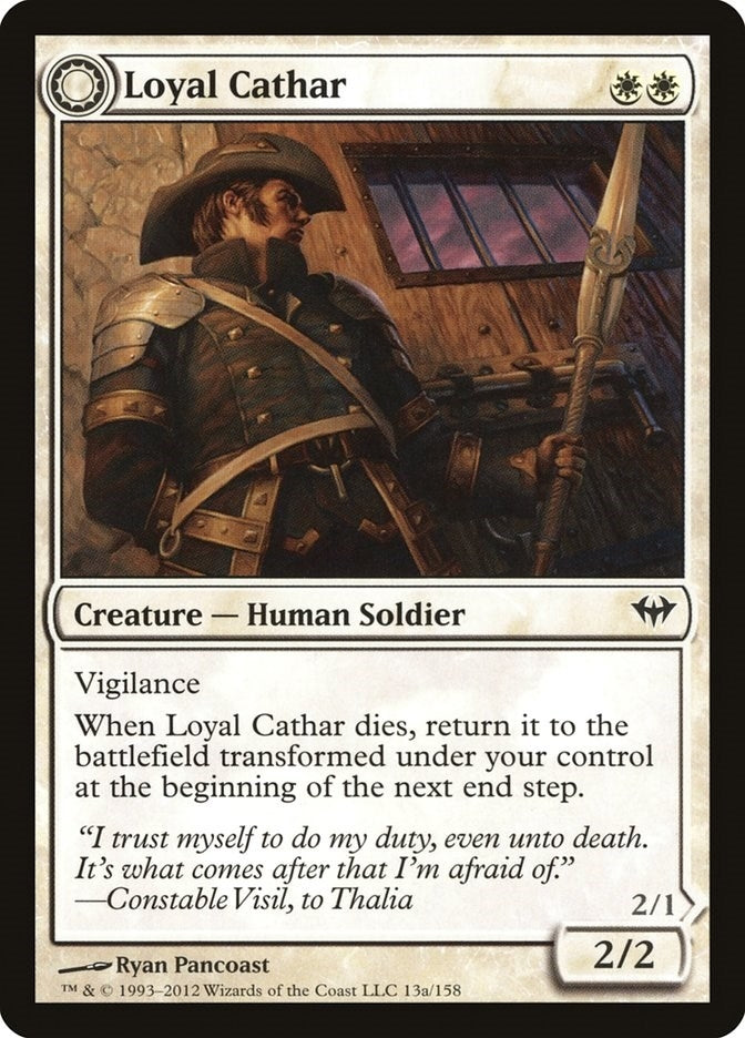 Image for Loyal Cathar (13) - Magic: The Gathering